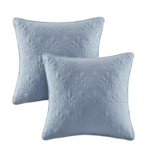 Madison Park Mansfield Quilted 2-piece Square Throw Pillow Set